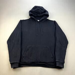 Hill City Hoodie Sweatshirt Adult Medium Black Gap Arc Logo Heavyweight Pullover